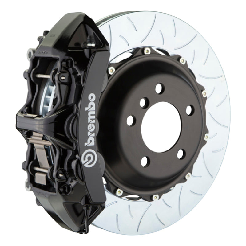 Brembo 05-09 F430 Challenge Rear GT BBK 6 Piston Cast 380x32 2pc Rotor Slotted Type-3-Black