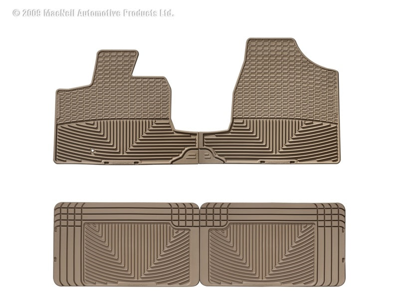 WT Rubber Mats - Rear - Tan