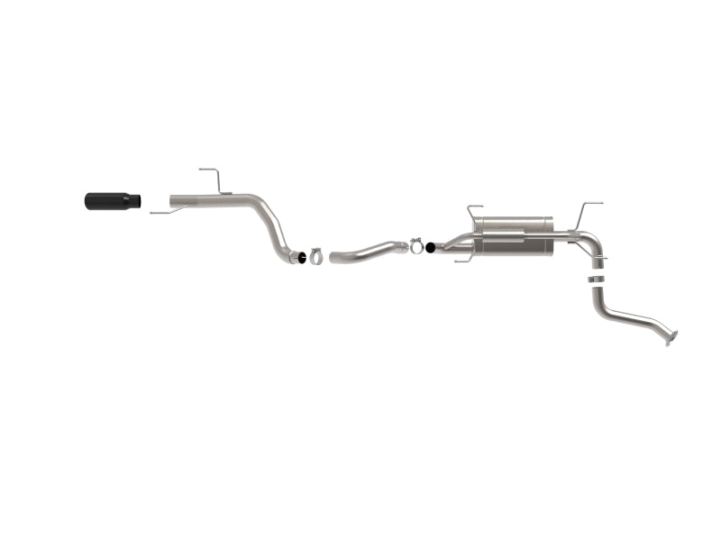 aFe 24-25 Toyota Land Cruiser 2-1/2in to 3in 304 SS Cat-Back Exhaust System w/ Black Tip