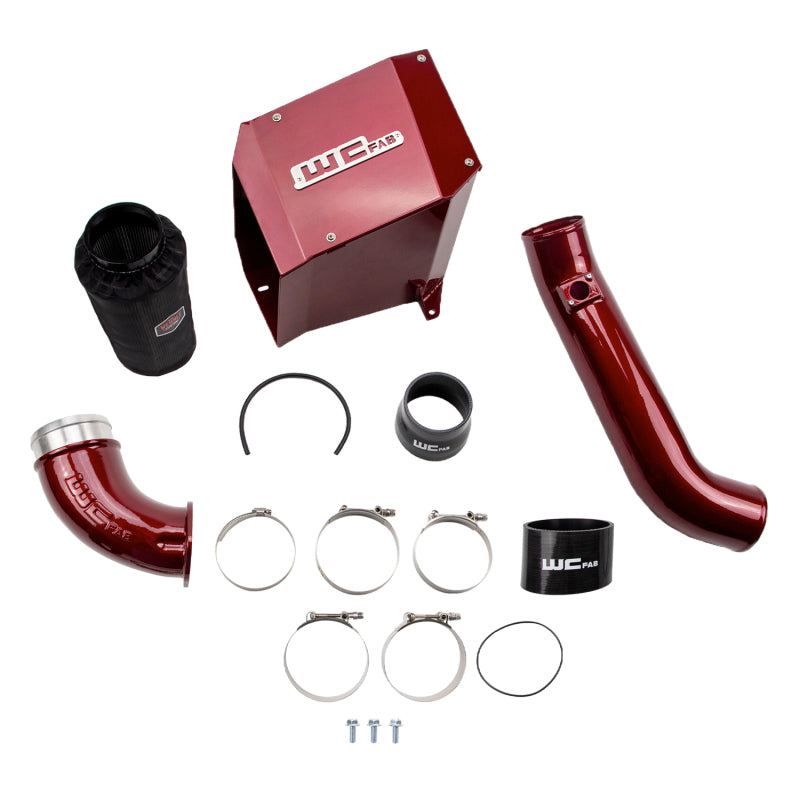 Wehrli 01-04 Duramax LB7 4in Intake Kit w/ Air Box Stage 2 - Sparkle Granny Smith