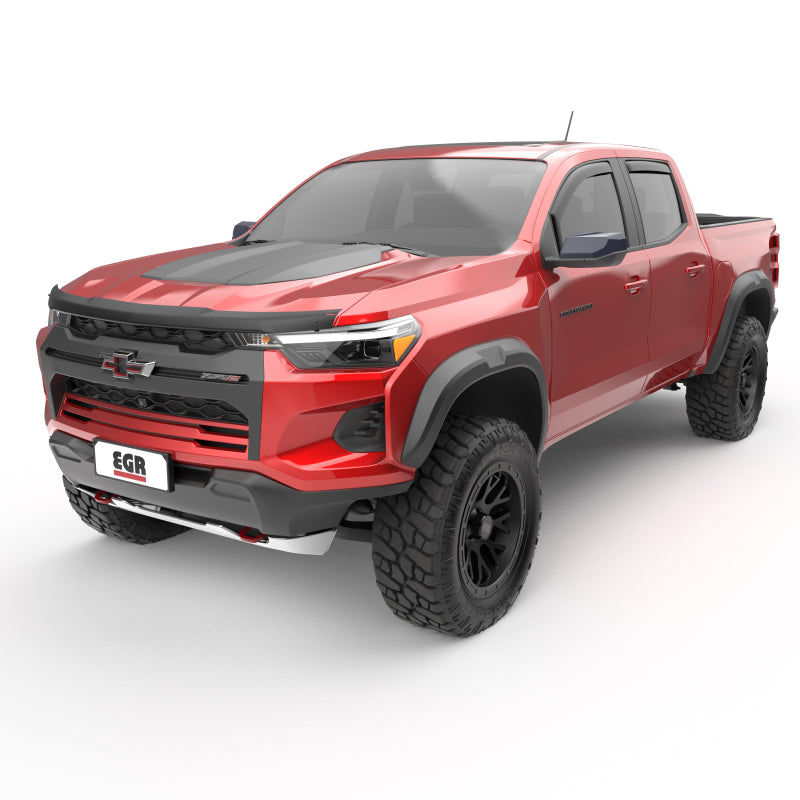 EGR 23-24 Chevy Colorado/GMC Canyon Crew Cab In-Channel Window Visors - Set of 4 - Matte (571485)