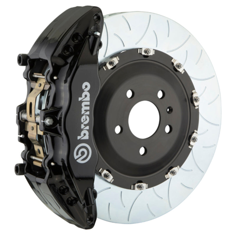 Brembo 08-17 A5/08-17 S5/09-16 A4/09-16 S4 Fr GT BBK 6Pist Cast 380x34 2pc Rotor Slot Type3-Black