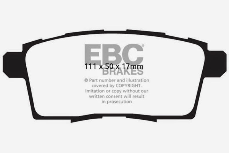 EBC 06-08 Ford Edge 3.5 2WD Ultimax2 Rear Brake Pads