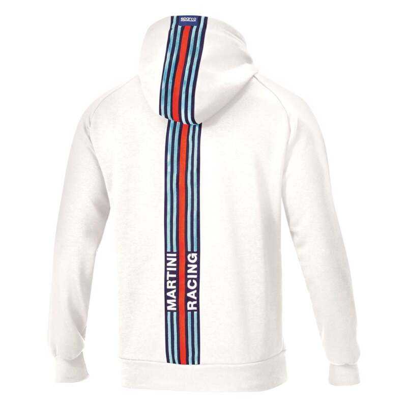 Sparco Hoodie Martini Stripes Large - White