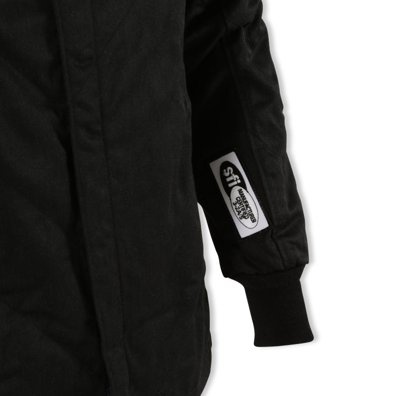RaceQuip Black Chevron-5 Jacket SFI-5 - Large