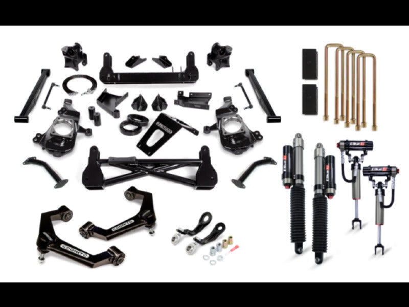 Cognito 20-24 Chevy/GMC Silv/Sierra 2500/3500 HD 2WD/4WD 7in Premier Lift Kit w/ Elka 2.5 RR Shocks