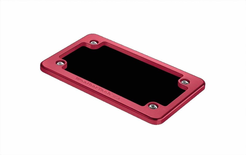 WeatherTech Motorcycle Billet Plate Frames - Red