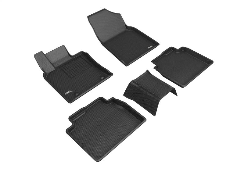 3D MAXpider 2019-2020 Toyota Avalon Hybrid Kagu 1st & 2nd Row Floormats - Black