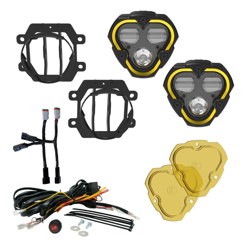 KC HiLiTES FLEX ERA 3 Dual Mode SAE Fog Lights - 2-Light Master Kit for Subaru Crosstrek/Forester-KC HiLiTES-797 Offroad