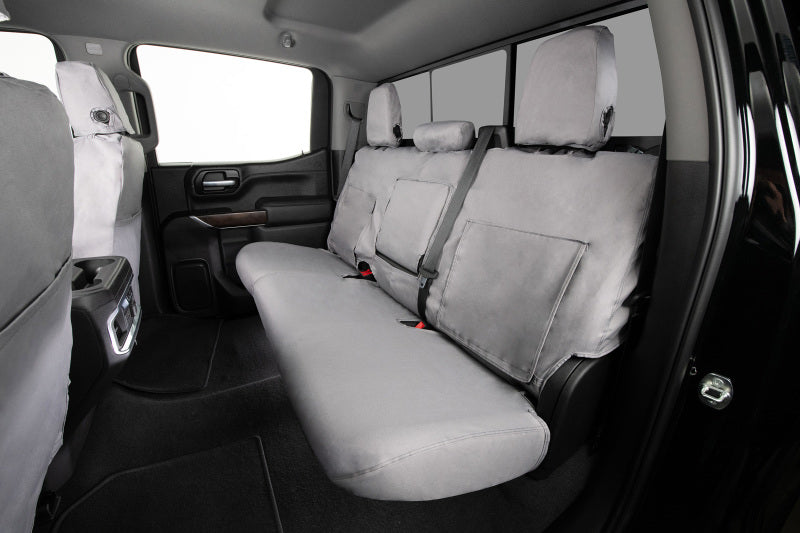 Covercraft 15-18 Ford F150 Polycotton SeatSaver Custom Front Row Seat Covers - Grey