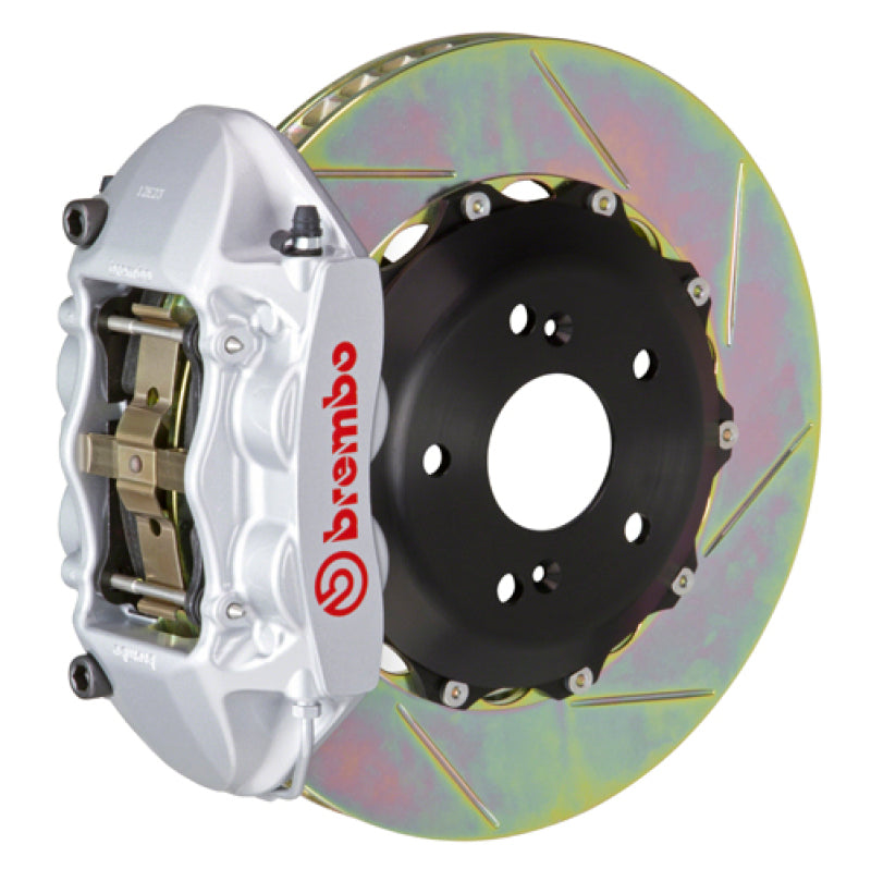 Brembo 07-15 TT 3.2L/09-15 TTS/12-13 TT RS Rr GT BBK 4Pist Cast 328x28 2pc Rotor Slot Type1-Silver