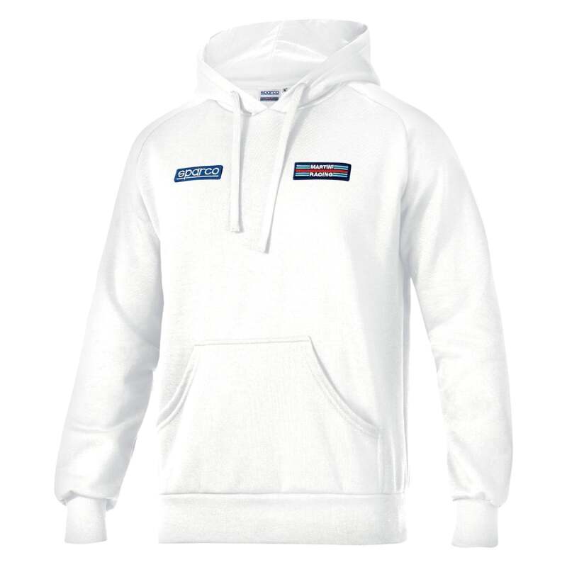 Sparco Hoodie Martini Stripes Large - White