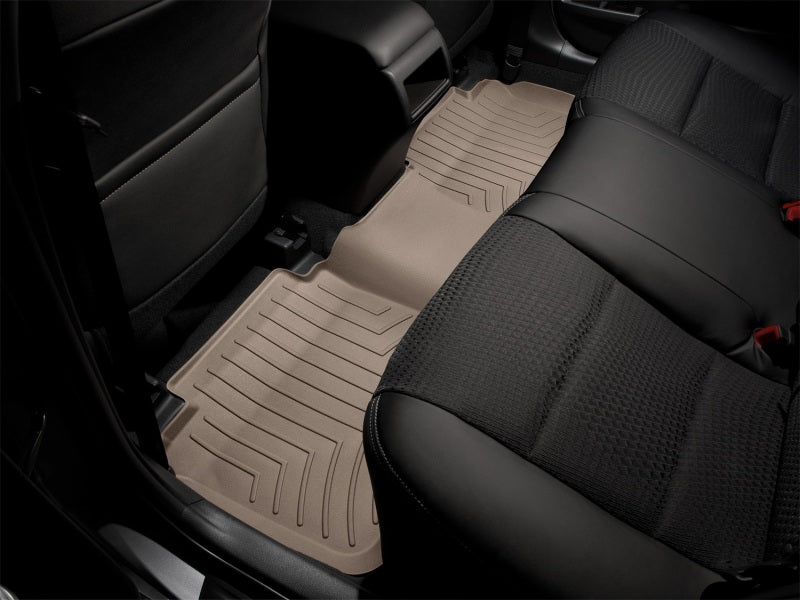 WeatherTech 2011+ Jaguar XJ Series Rear FloorLiner - Tan (Fits Long Wheelbase Models)
