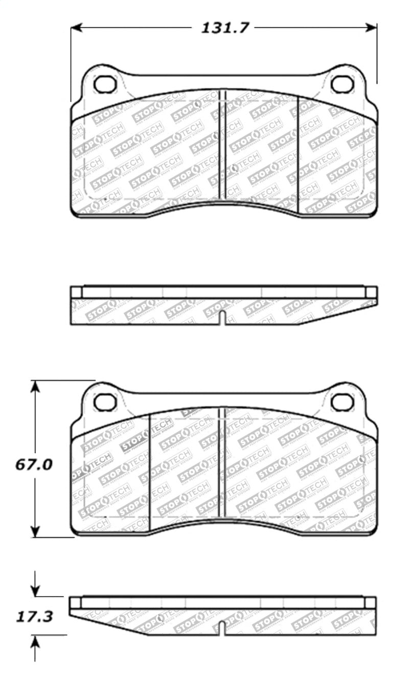 StopTech Street Touring 88-92 Ferrari F40 / 94-97 F50 Front & Rear Brake Pads