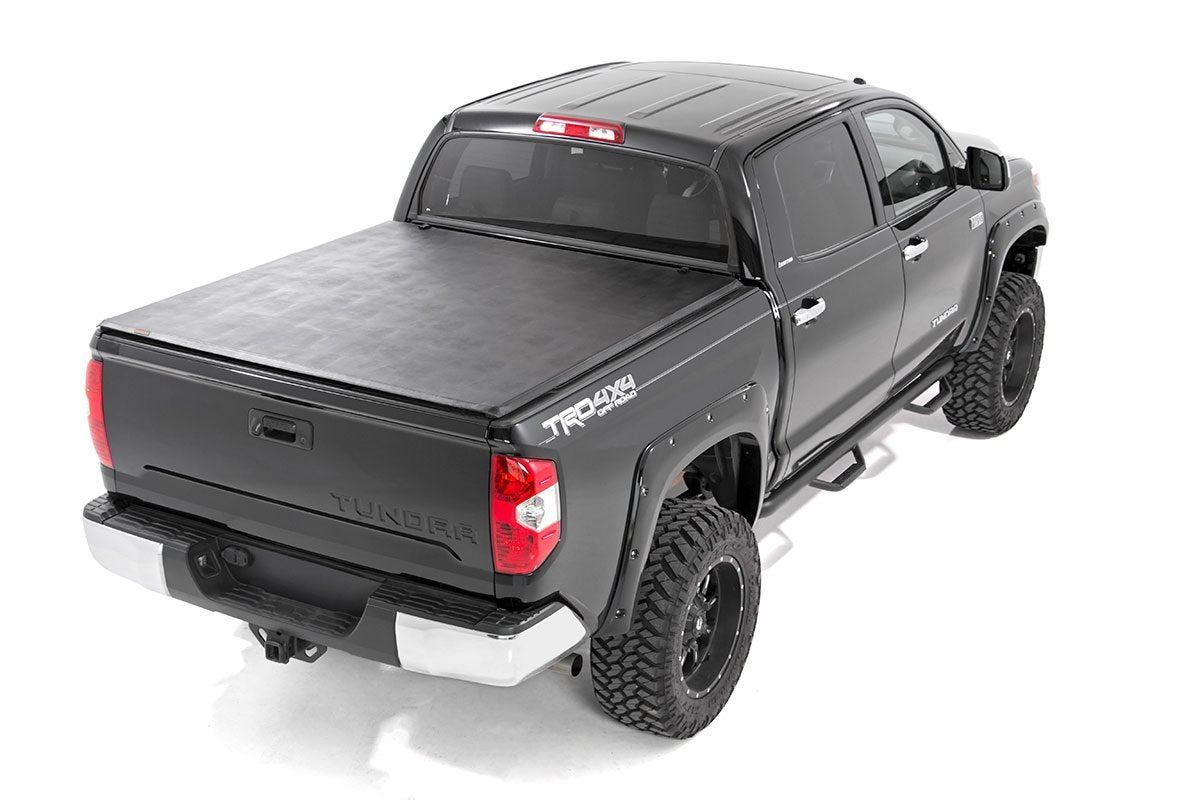 Soft Tri-Fold Bed Cover | 5'7" Bed | No OE Rail | Toyota Tundra (07-21)