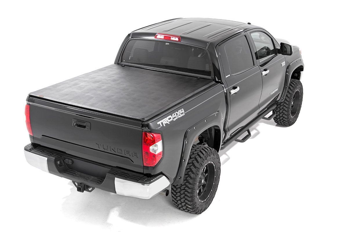 Rough Country Tri-Fold Soft Tonneau Cover for 2007-2023 Tundra (5'7" Bed)