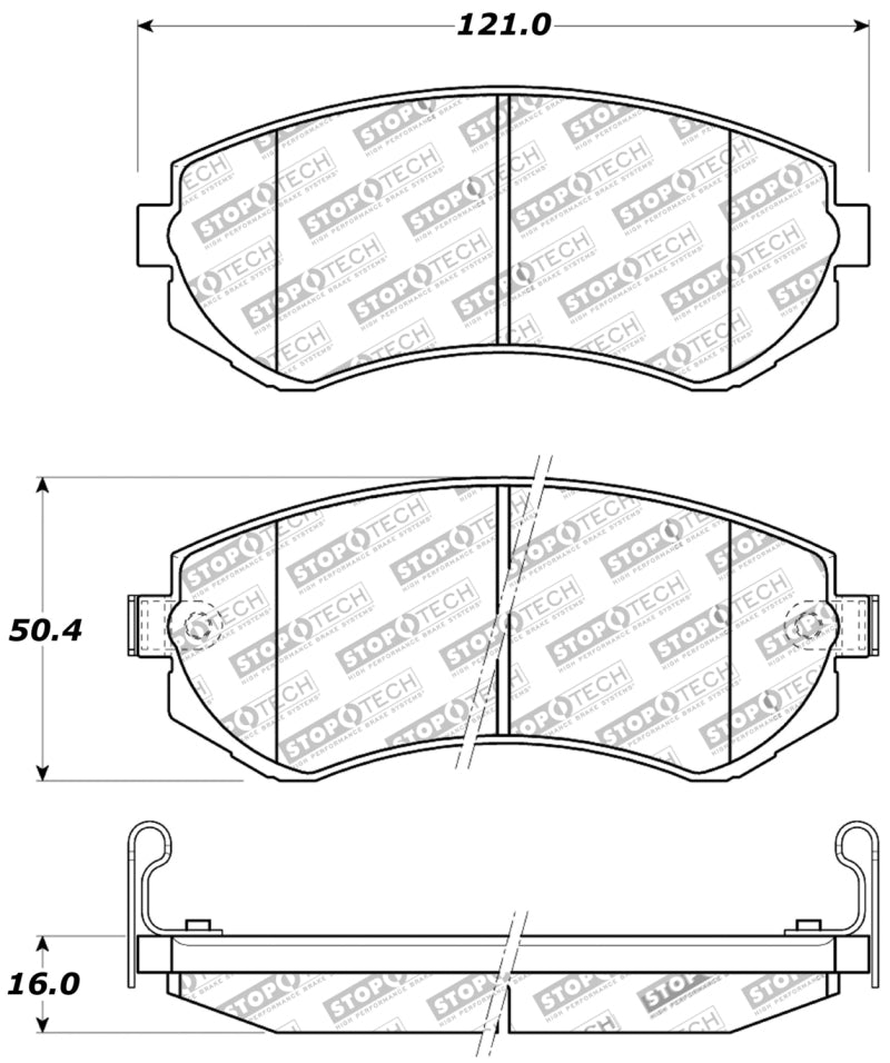 StopTech Performance 89-06/96 Nissan 240SX Front Brake Pads