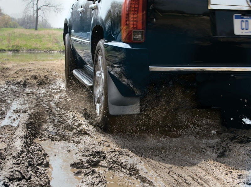 WeatherTech 16-23 Toyota Tacoma (w/Fender Flares/Molding) No Drill Mudflaps - Black