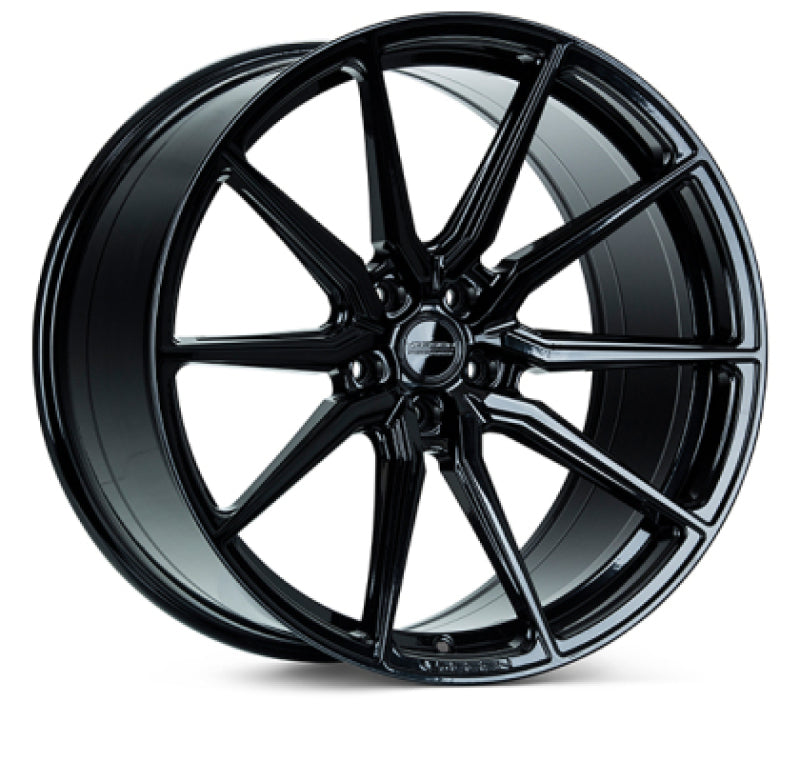 Vossen HF-3 22x9 / 5x108 / ET38 / Flat Face / 63.4 - Gloss Black Wheel
