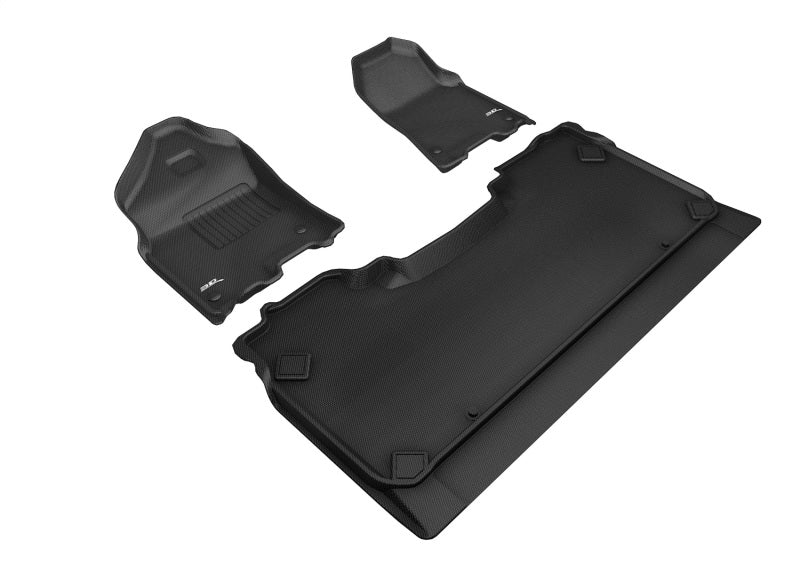 3D MAXpider 2019-2020 Dodge Ram 1500 Crew Cab Kagu 1st & 2nd Row Floormats - Black