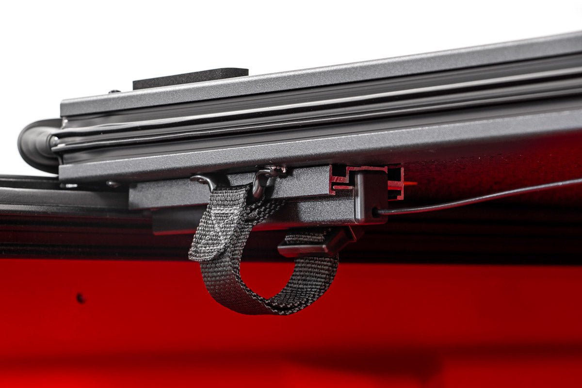 Rough Country 47318650 Low Profile Tri Fold Aluminum Tonneau Cover for 2010-2024 Dodge Ram 2500 (6' 4" Bed)