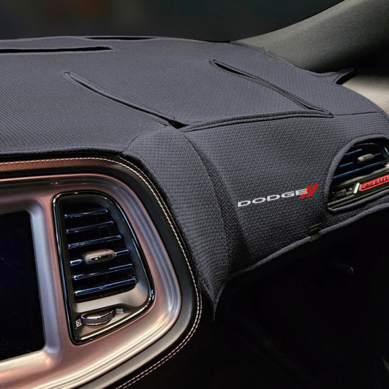 Covercraft 15-23 Dodge Challenger Limited Edition Custom Dash Cover with Dodge Logo