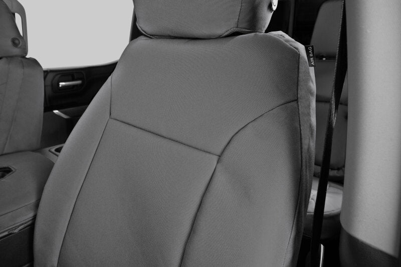 Covercraft 16-24 Nissan Titan Endura PrecisionFit Custom Front Row Seat Covers - Silver/Silver