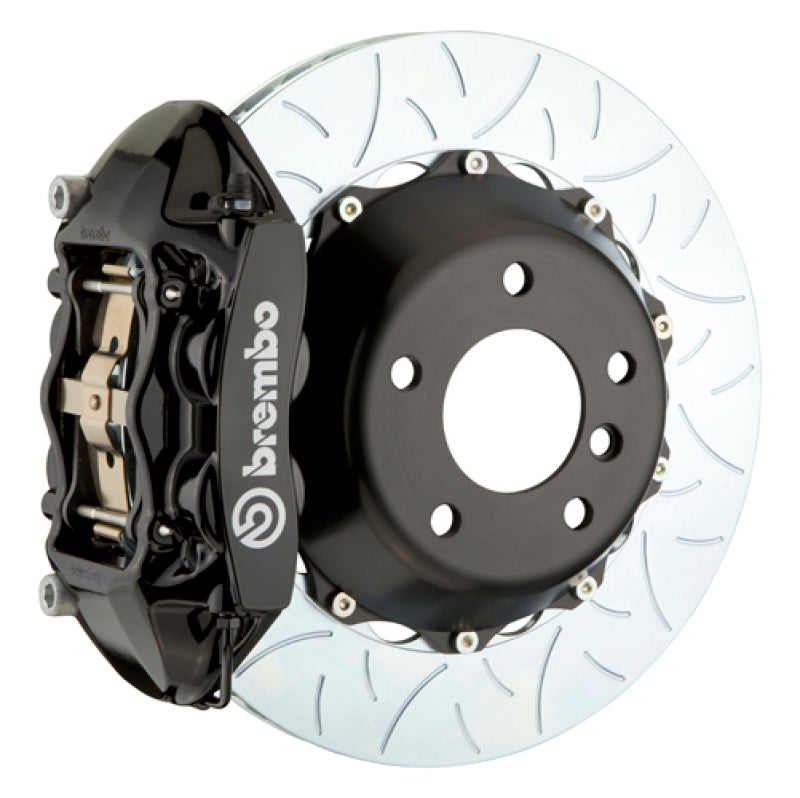 Brembo 03-09 E-Class (Excl 4MATIC/AMG) Rr GT BBK 4Pis Cast 2pc 345x28 2pc Rtr Slot Type3-Black