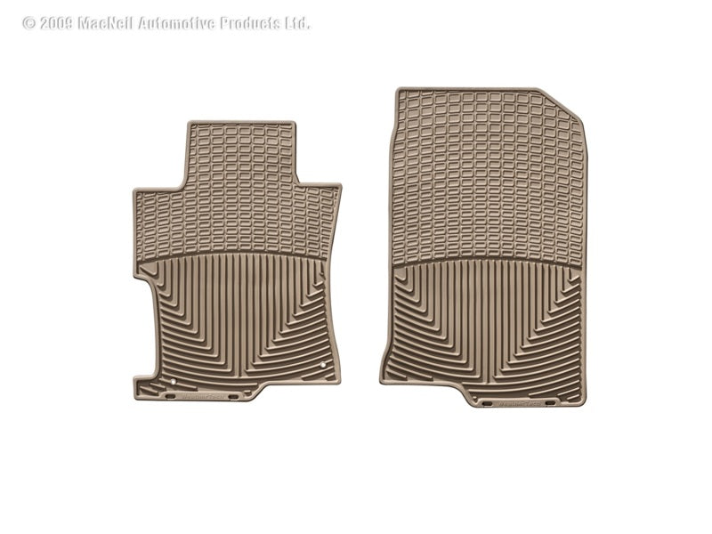 WeatherTech 08-12 Honda Accord Front Rubber Mats - Tan