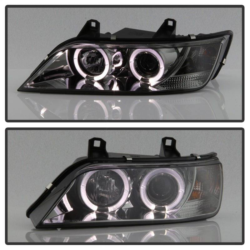 Spyder BMW Z3 96-02 Projector Headlights LED Halo Smoke High H1 Low H1 PRO-YD-BMWZ396-HL-SM