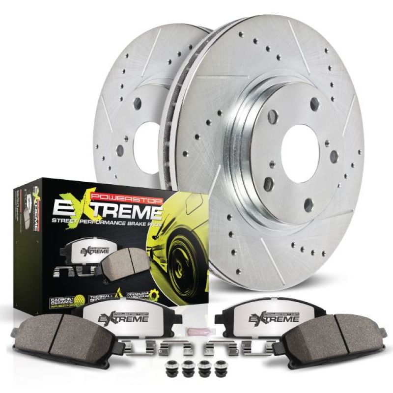 Power Stop 01-06 BMW 330Ci Rear Z26 Street Warrior Brake Kit