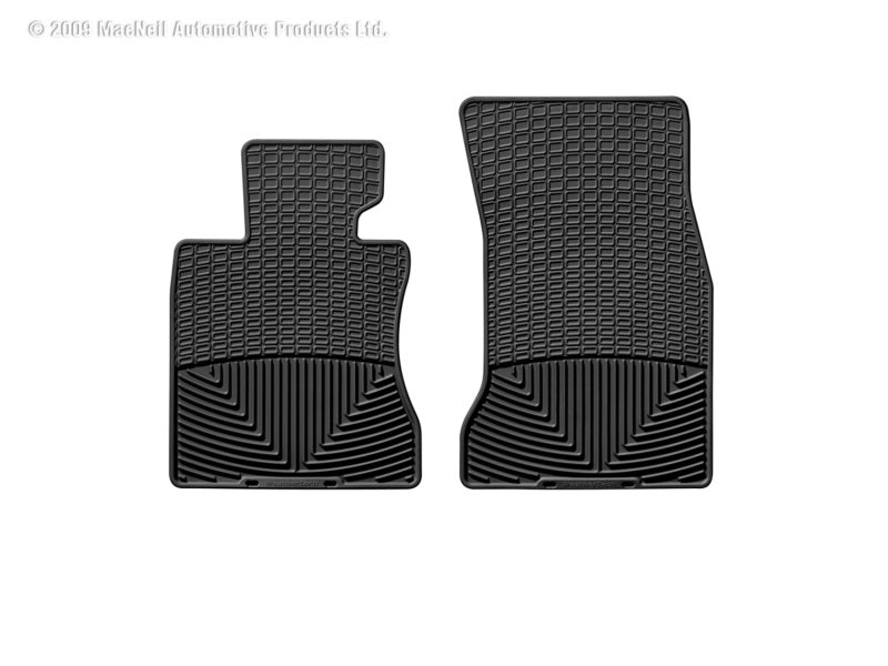 WeatherTech 04-07 BMW 525i Front Rubber Mats - Black