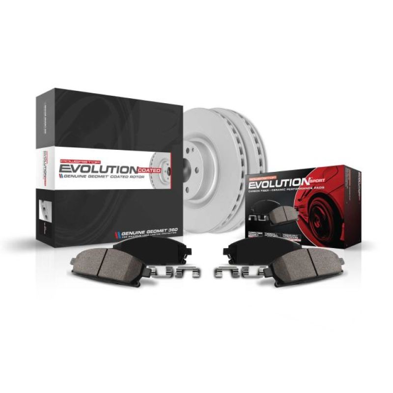 Power Stop 97-99 Audi A8 Front Z23 Evolution Sport Coated Brake Kit