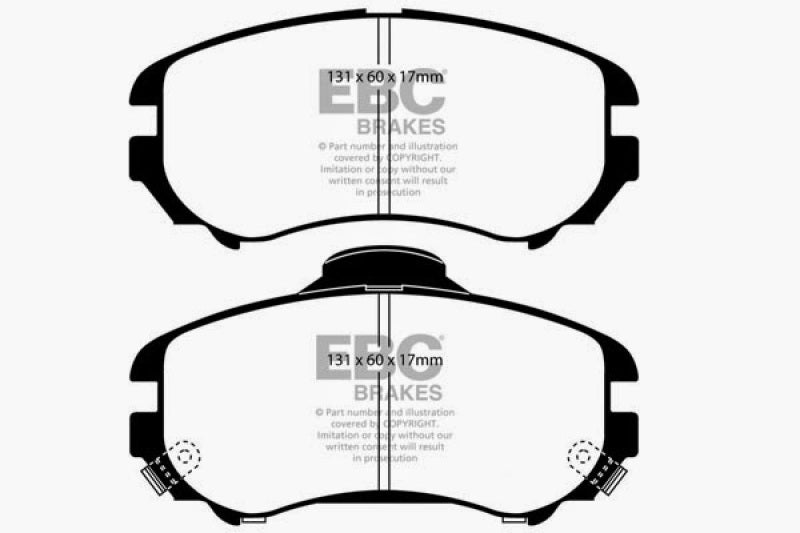 EBC 07-08 Hyundai Elantra 2.0 Greenstuff Front Brake Pads