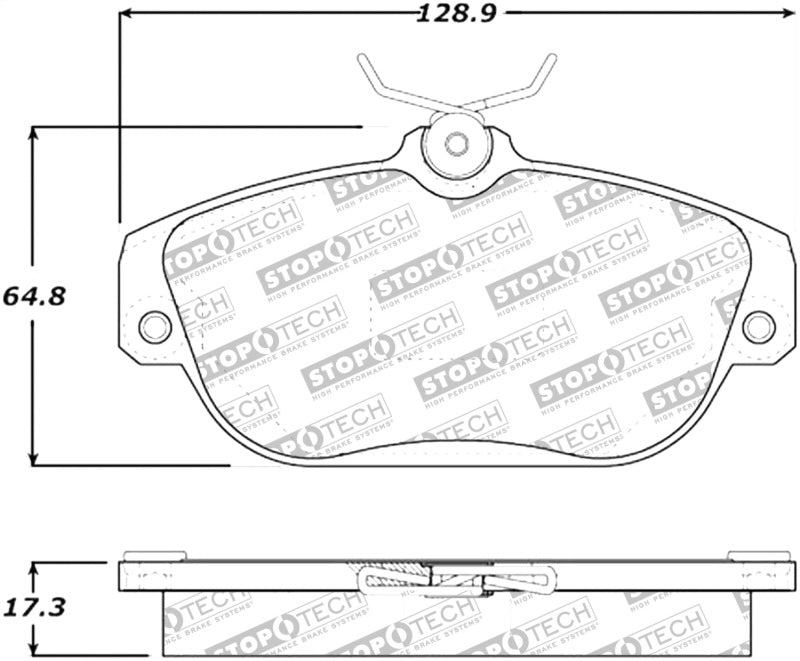 StopTech Street Select Brake Pads - Front/Rear