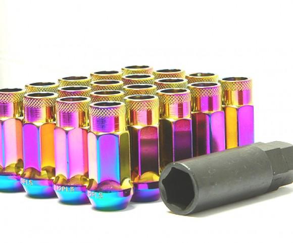 Wheel Mate Muteki SR48 Open End Locking Lug Nut Set of 4 - Titanium 12x1.25 48mm-Wheel Mate-797 Offroad