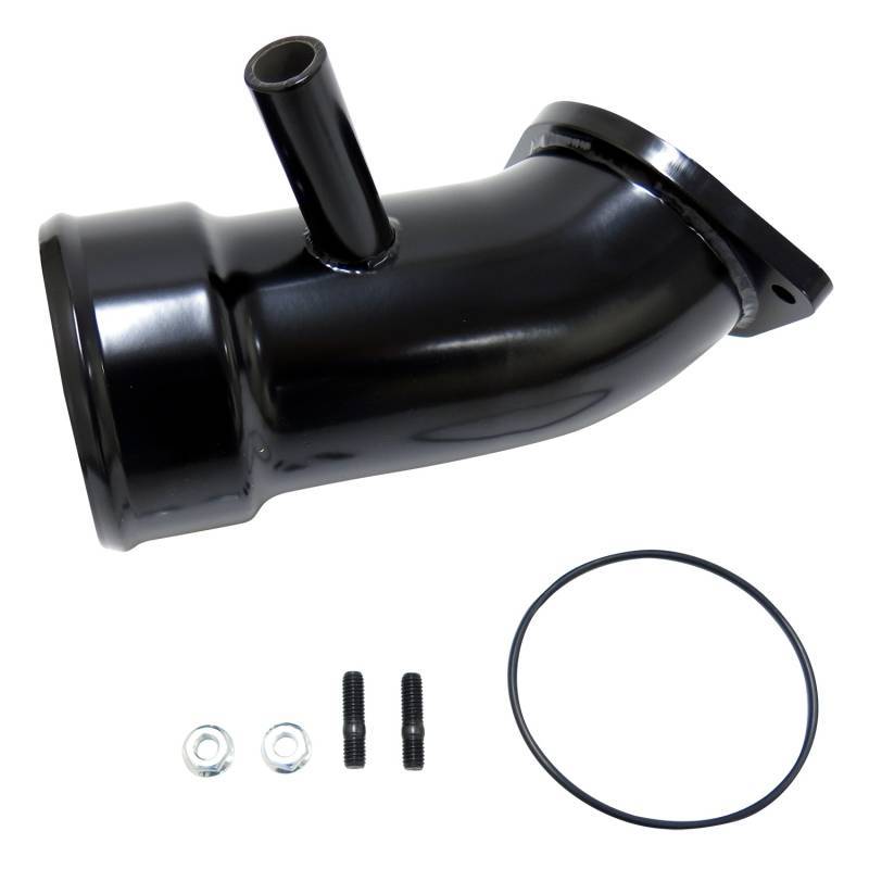 Wehrli 17-19 Chevrolet 6.6L L5P Duramax 3.5in Intake Horn w/PCV Port - Flat Black