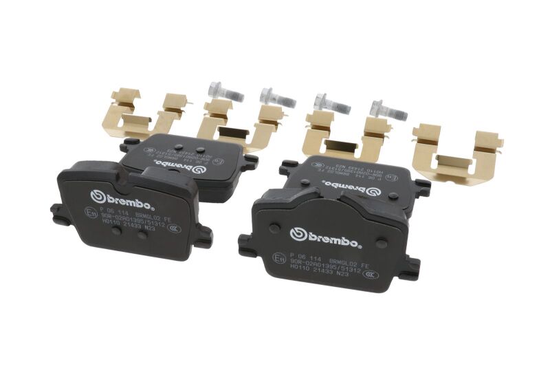Brembo OE 2022 BMW i4/19-22 Z4/20-22 Toyota GR Supra PRIME Low-Met Brake Pad - Rear