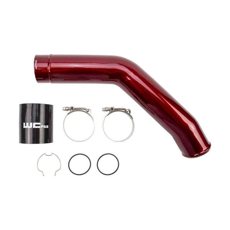 Wehrli 15-24 Ford 6.7L Power Stroke 3in Hot Side Intercooler Pipe - Bengal Silver