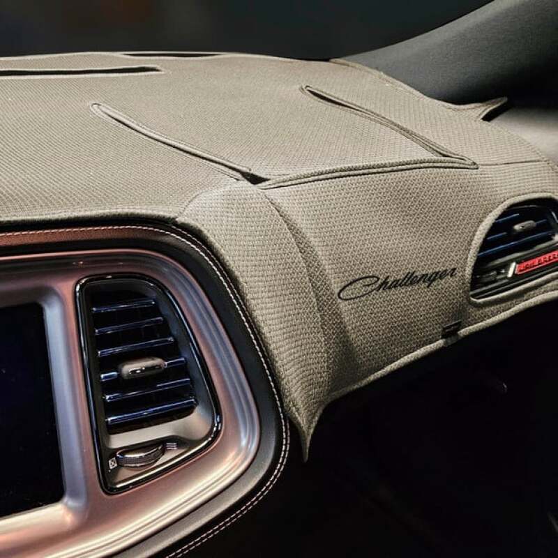 Covercraft 15-23 Dodge Challenger Limited Edition Custom Dash Cover with Dodge Challenger Logo