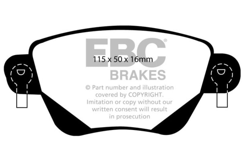 EBC 01-04 Jaguar X-Type 2.5 Ultimax2 Rear Brake Pads