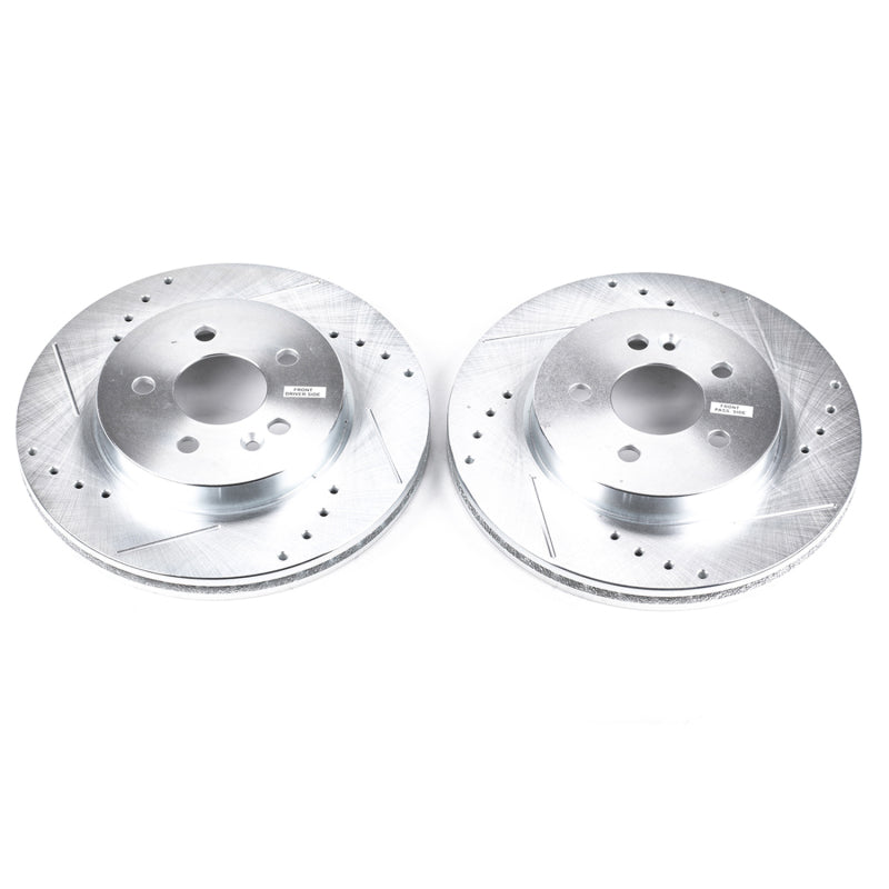 Power Stop 98-03 Mercedes-Benz ML320 Front Evolution Drilled & Slotted Rotors - Pair