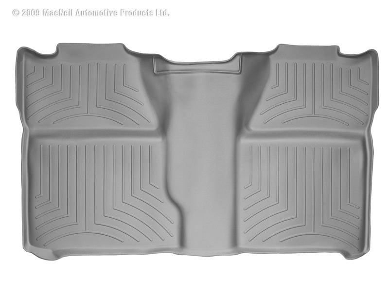 WeatherTech 07-13 Chevrolet Silverado (Excl. Hybrid) Crew Cab Rear FloorLiner - Grey