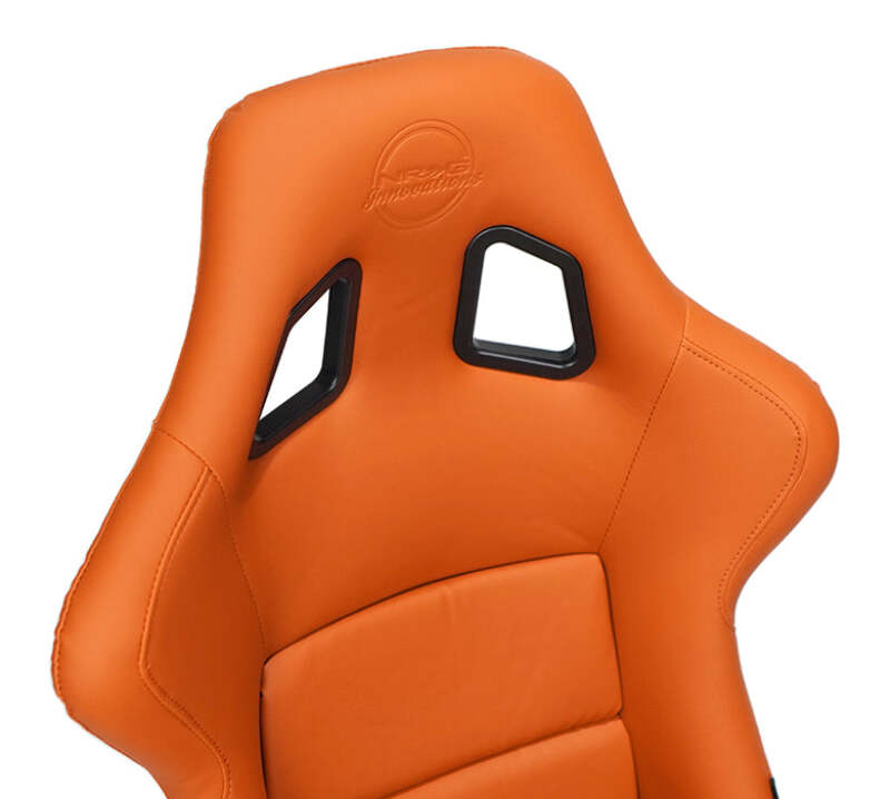 NRG FRP Bucket Seat w/Brown Vinyl Material - Large