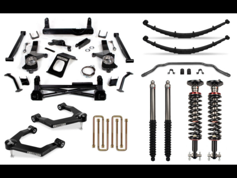 Cognito 19-24 Chevy/GMC Silverado/Sierra 1500 2WD/4WD 8in Perf Lift Kit w/ Elka 2.0 IFP Shocks