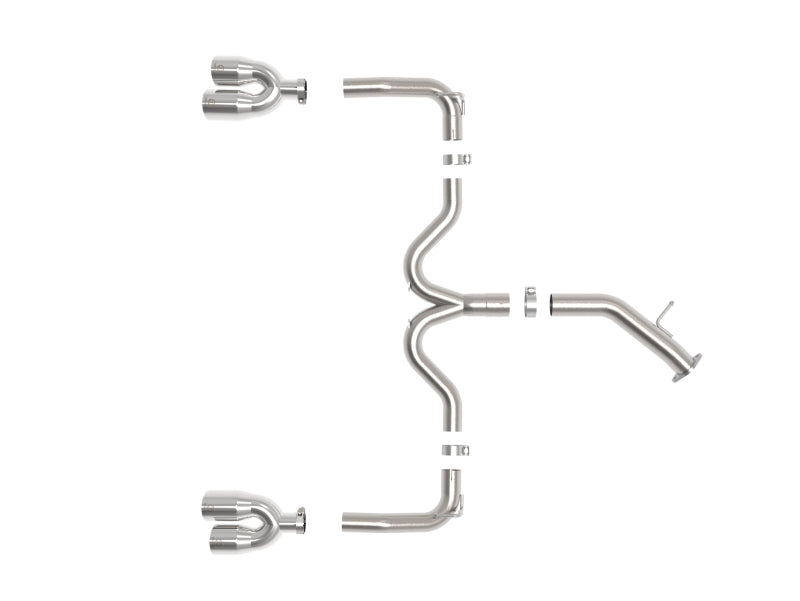 aFe 22-24 Kia Forte GT 1.6L 3in-2.5in 304 Stainless Steel Axle-Back Exhaust w/ Polished Tips
