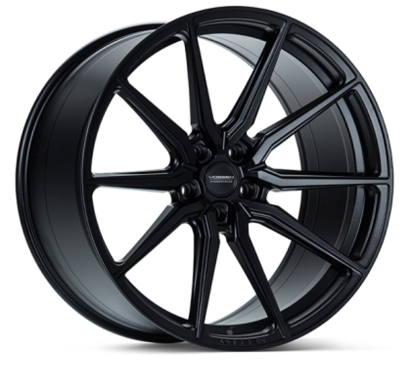 Vossen HF3 - 19x9 - 5x112 - ET15 - DEEP - SB - Satin Black Wheel