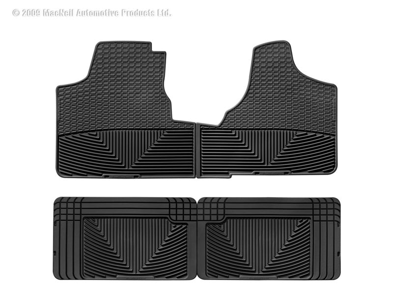 WT Rubber Mats - Front - Blk