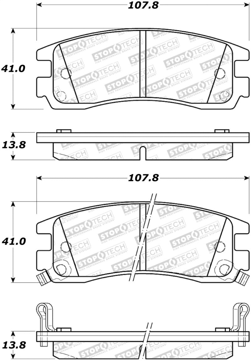 StopTech Street Brake Pads