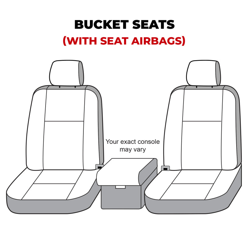 Covercraft 19-20 Ford F150 Polycotton SeatSaver Custom Front Row Seat Covers - Grey
